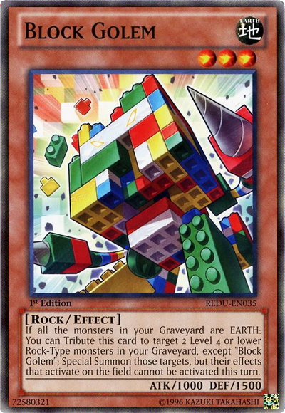 Block Golem [REDU-EN035] Common Sale