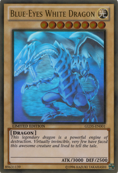 Blue-Eyes White Dragon [GLD5-EN001] Ghost Gold Rare on Sale