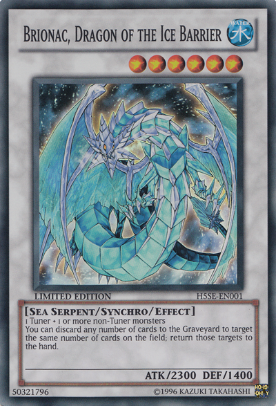 Brionac, Dragon of the Ice Barrier [H5SE-EN001] Super Rare Discount