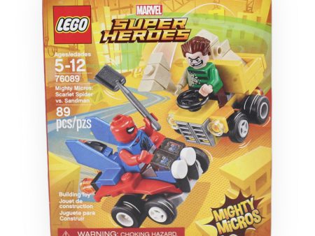 Retired Set 76089 Marvel Super Heroes Mighty Micros: Scarlet Spider vs. Sandman on Sale