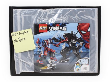 Certified Used Set 76115 Spider-Man Spider Mech vs. Venom (no box) For Discount